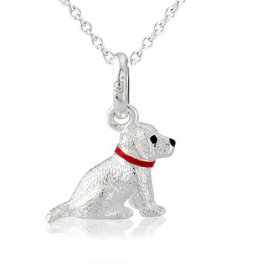 Labrador Recycled Sterling Silver Necklace - Cotswold Jewellery