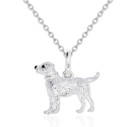 Labrador Recycled Sterling Silver Necklace - Cotswold Jewellery