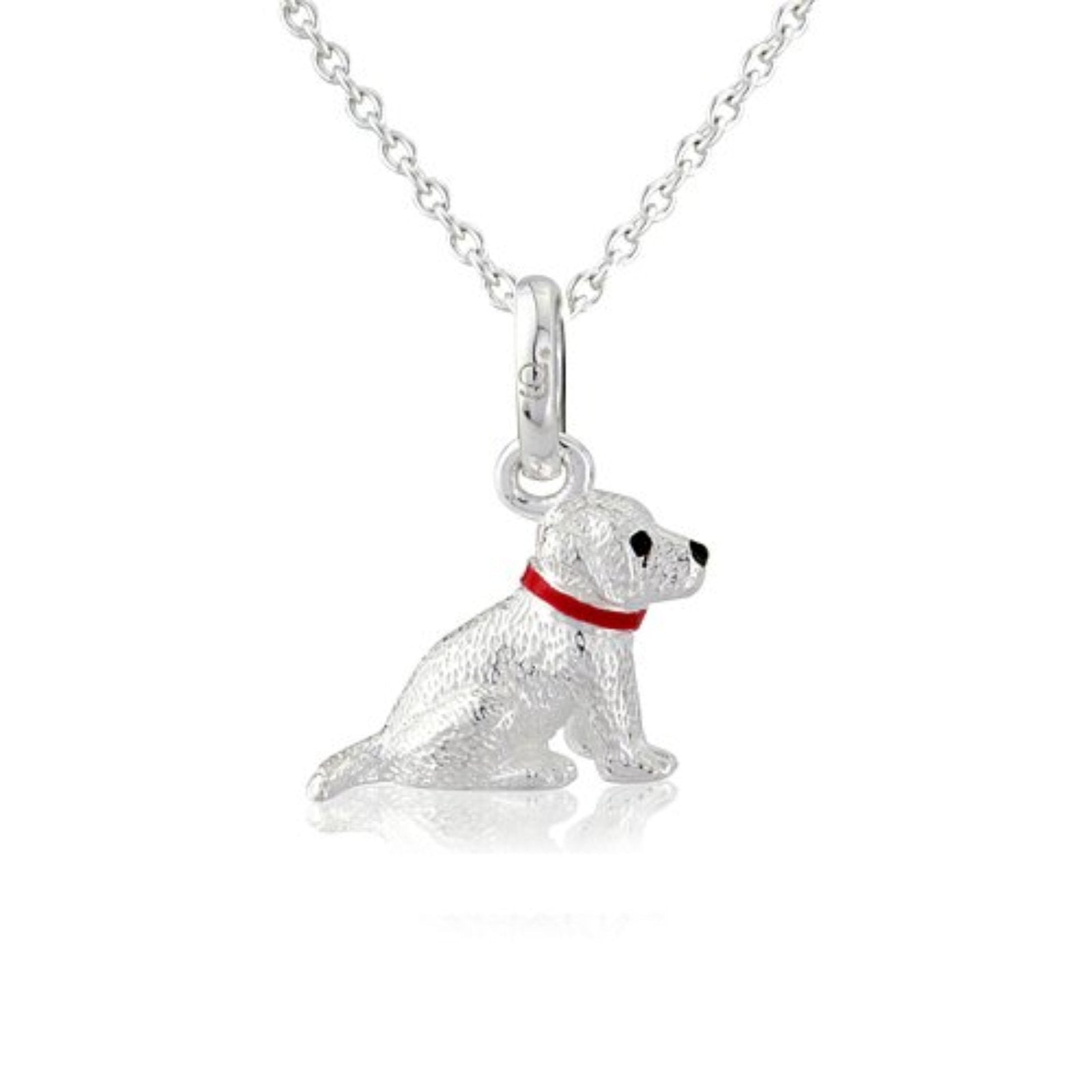 Labrador Recycled Sterling Silver Necklace - Cotswold Jewellery