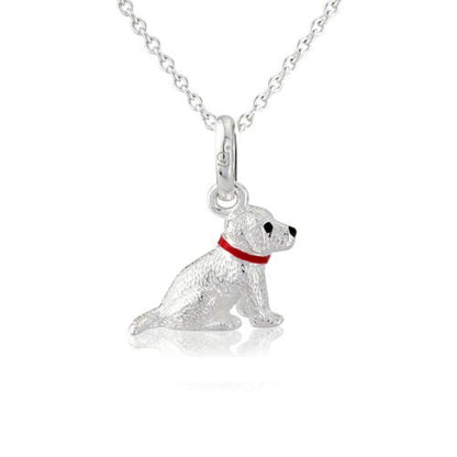 Labrador Recycled Sterling Silver Necklace - Cotswold Jewellery