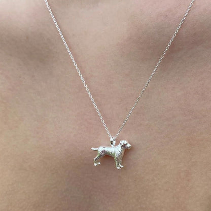 Labrador Sterling Silver Necklace - Cotswold Jewellery