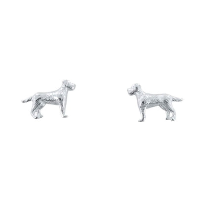 Labrador Sterling Silver Stud Earrings - Cotswold Jewellery