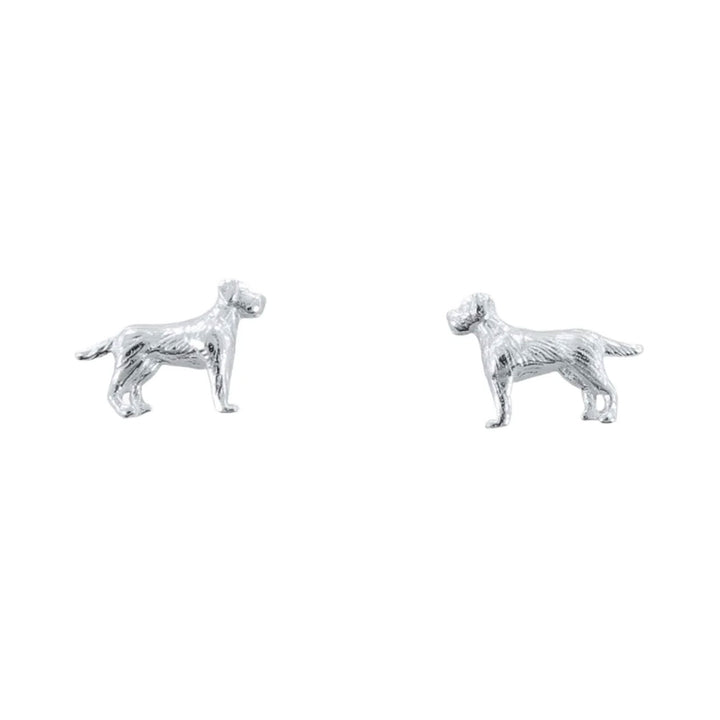 Labrador Sterling Silver Stud Earrings - Cotswold Jewellery