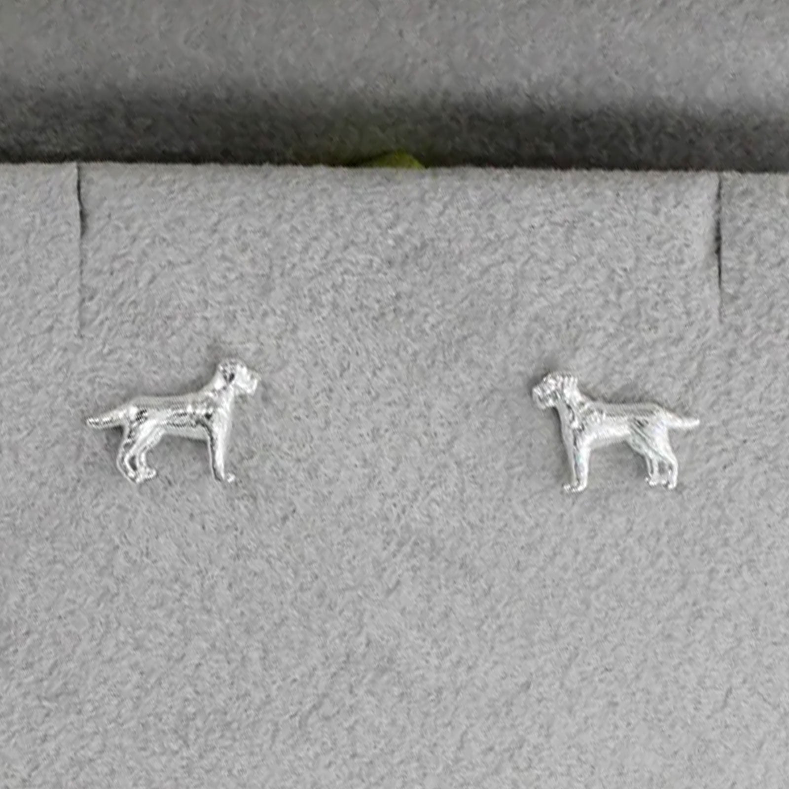 Labrador Sterling Silver Stud Earrings - Cotswold Jewellery