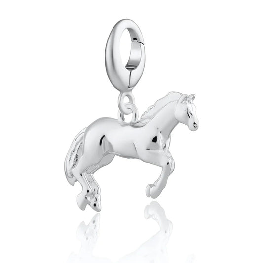 Lily Charmed Silver Horse Charm