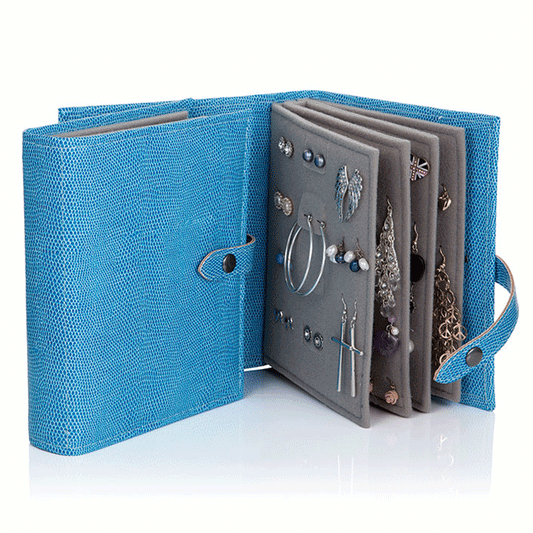 Little Book of Earrings Blue Lizard - Cotswold Jewellery