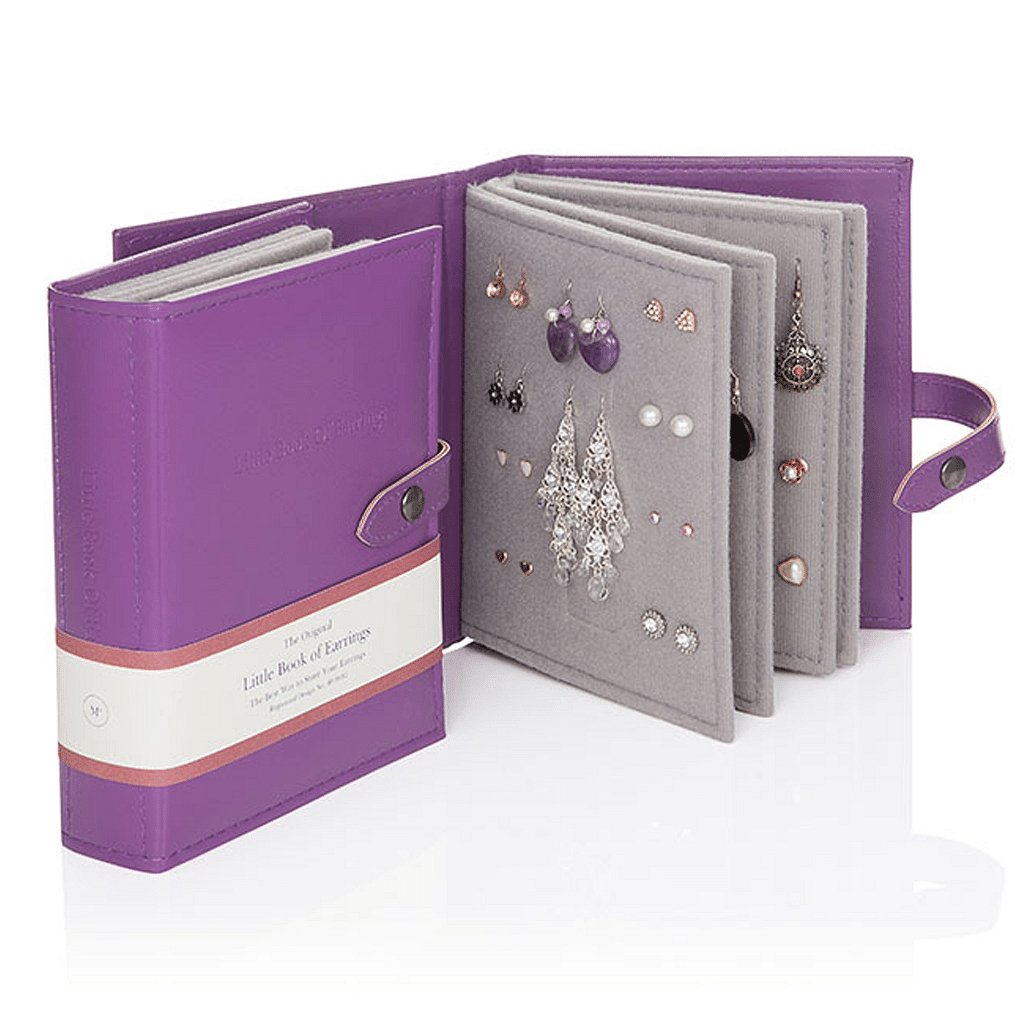 Little Book of Earrings Purple - Cotswold Jewellery