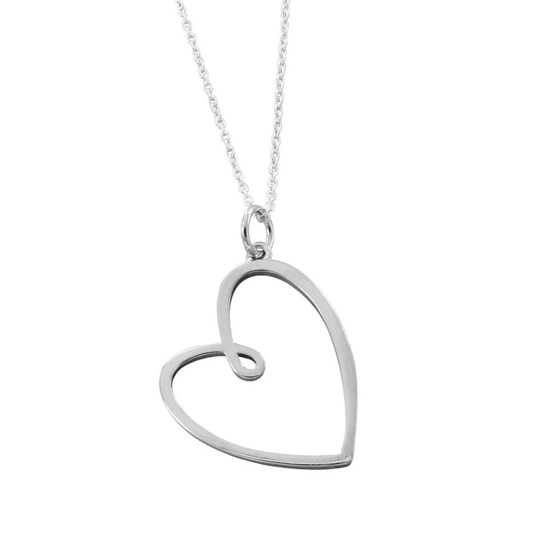 looped-sterling-silver-heart-necklace