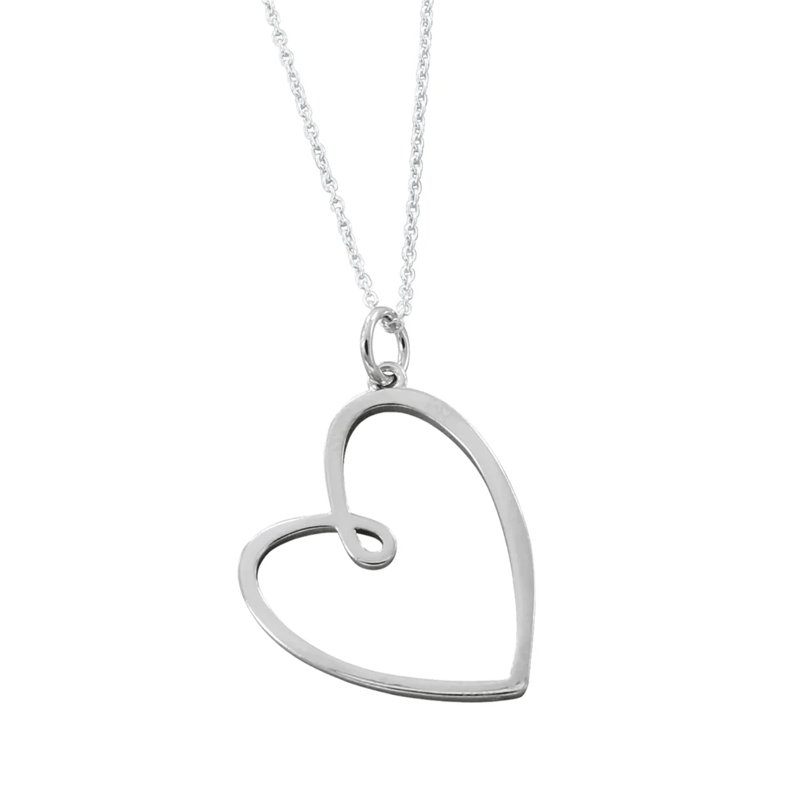 looped-sterling-silver-heart-necklace