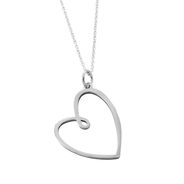 looped-sterling-silver-heart-necklace