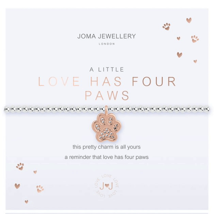 Love has Four Paws Bracelet - Cotswold Jewellery