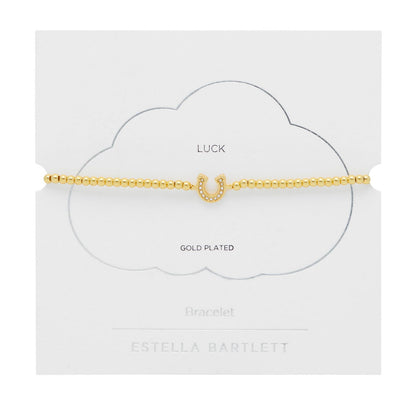 Gold-plated bracelet on Estella Bartlett branded card