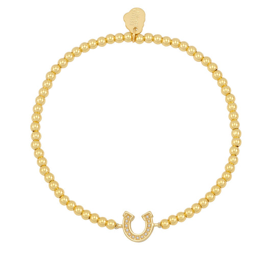 Lucky Horseshoe Gold Bracelet - Cotswold Jewellery