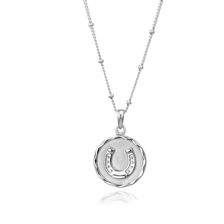 Lucky Horseshoe Silver Necklace