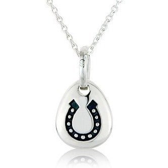 Lucky Horseshoe Recycled Sterling Silver Charm - Cotswold Jewellery