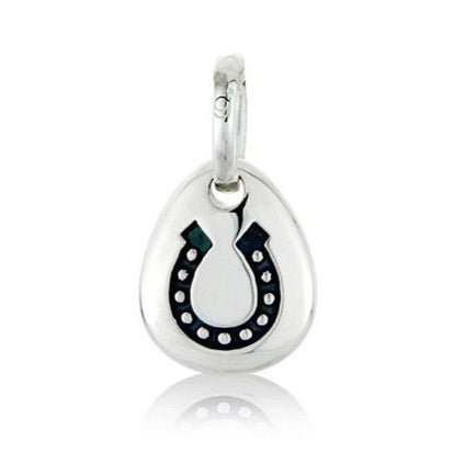 Lucky Horseshoe Recycled Sterling Silver Charm - Cotswold Jewellery