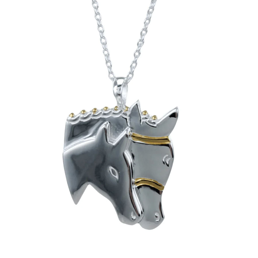 mare-and-foal-sterling-silver-necklace