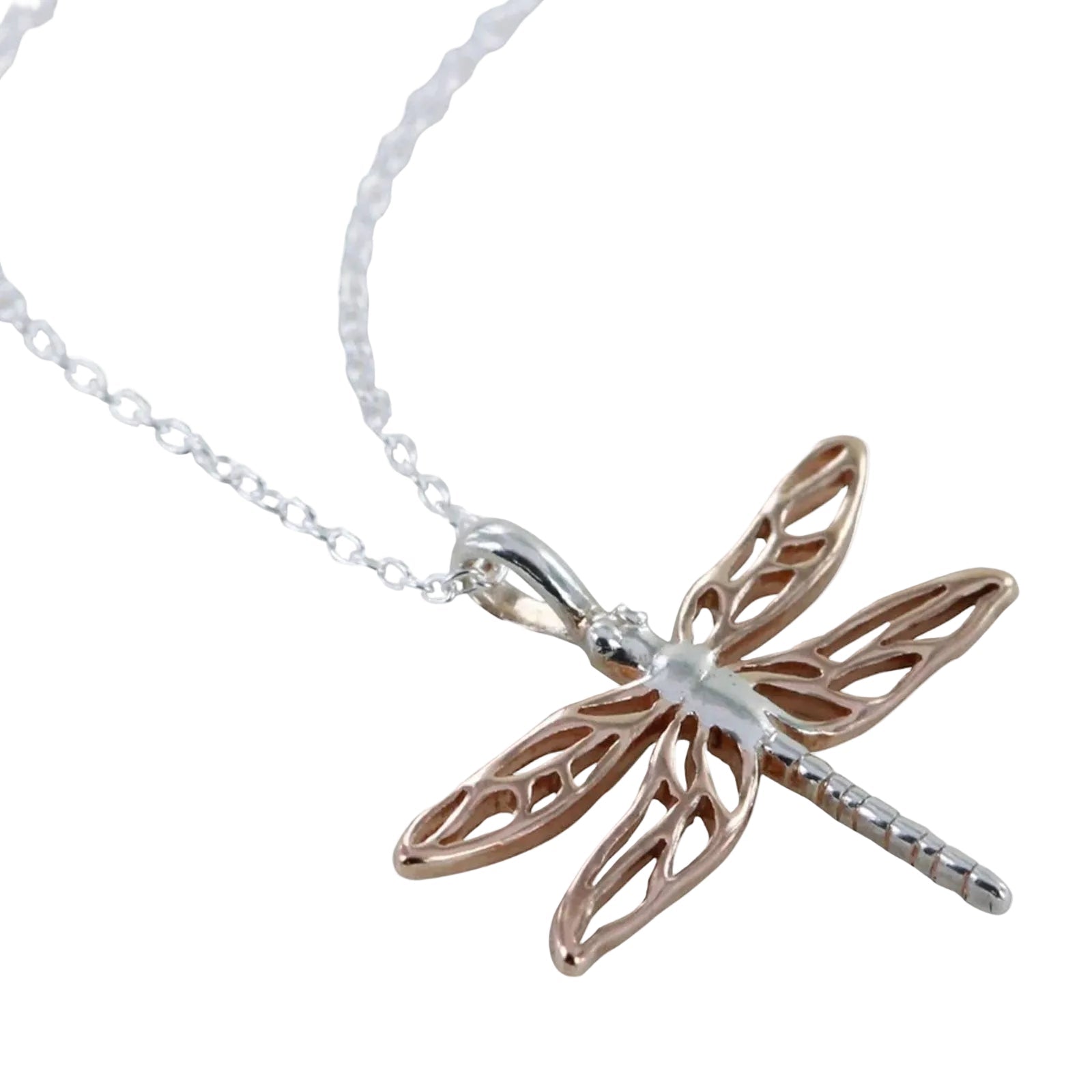 Mayfly Rose Gold Necklace - Cotswold Jewellery