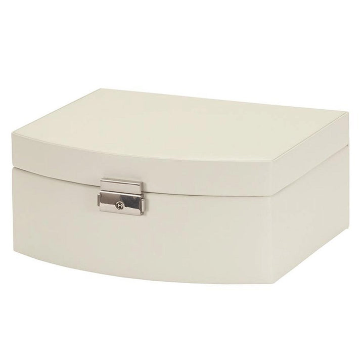 Mele Ivory Bonded Leather Jewellery Box - Cotswold Jewellery