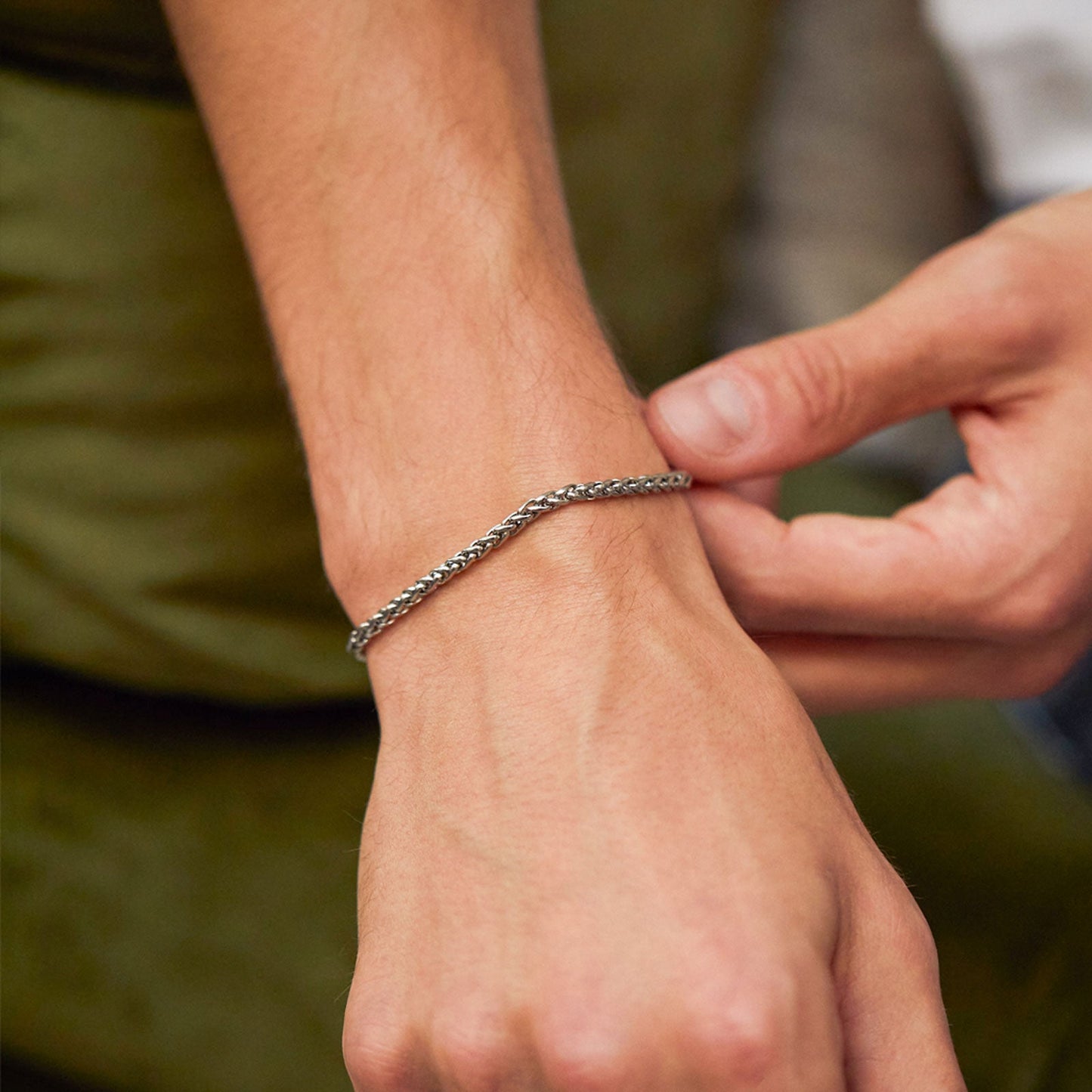 Men's Spiga Steel Finish Chain Bracelet - Cotswold Jewellery