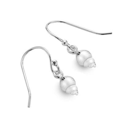 Mini Conch Shell Sterling Silver Earrings - Cotswold Jewellery