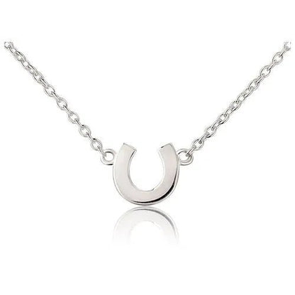 Mini Horseshoe Recycled Sterling Silver Necklace - Cotswold Jewellery