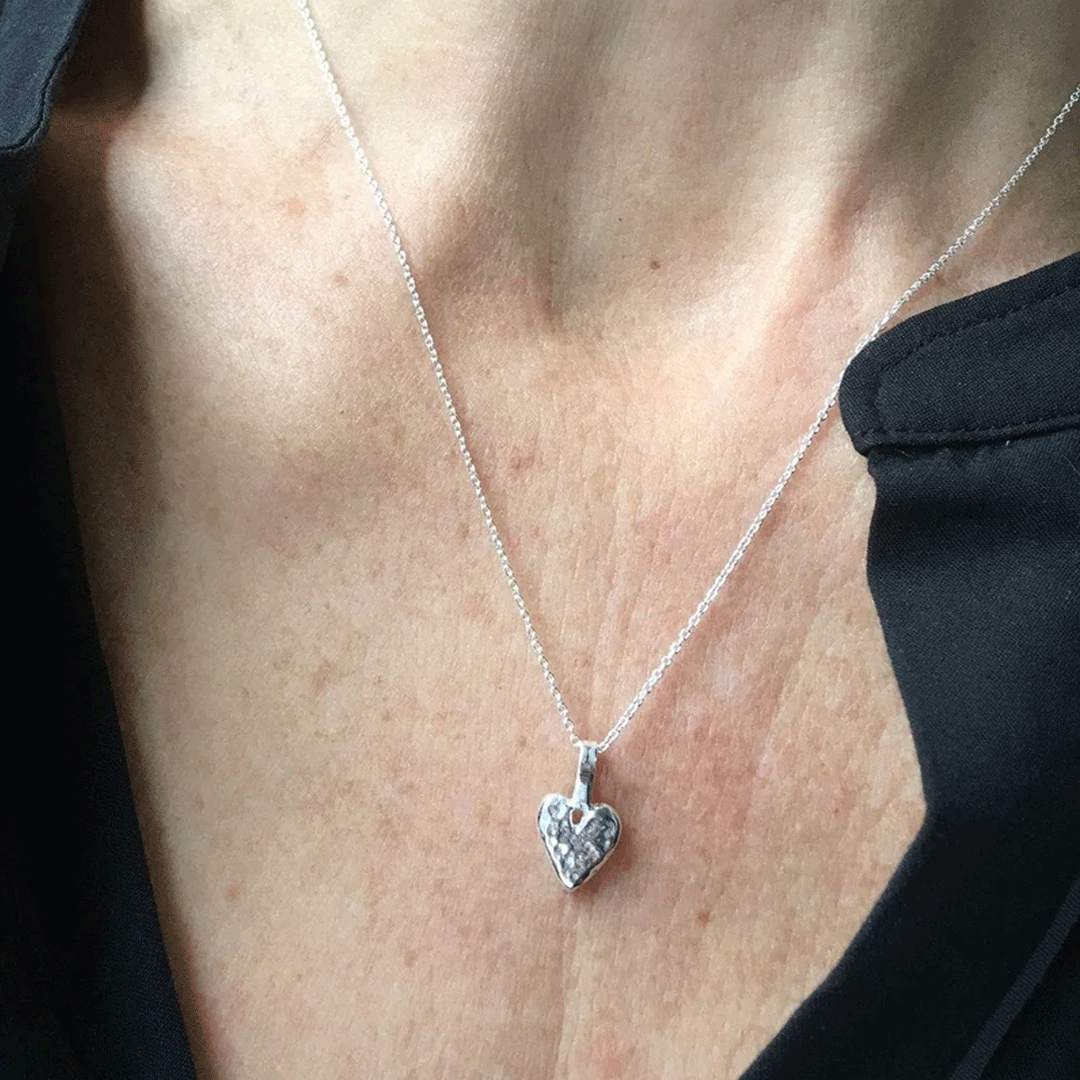 mini-melting-sterling-silver-heart-necklace