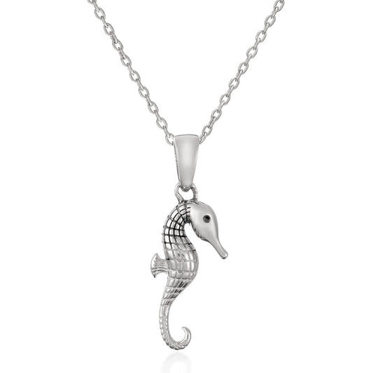 Mini Seahorse Sterling Silver Necklace