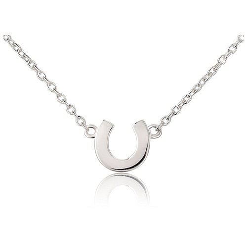 Mini Silver Horseshoe Necklace - Cotswold Jewellery