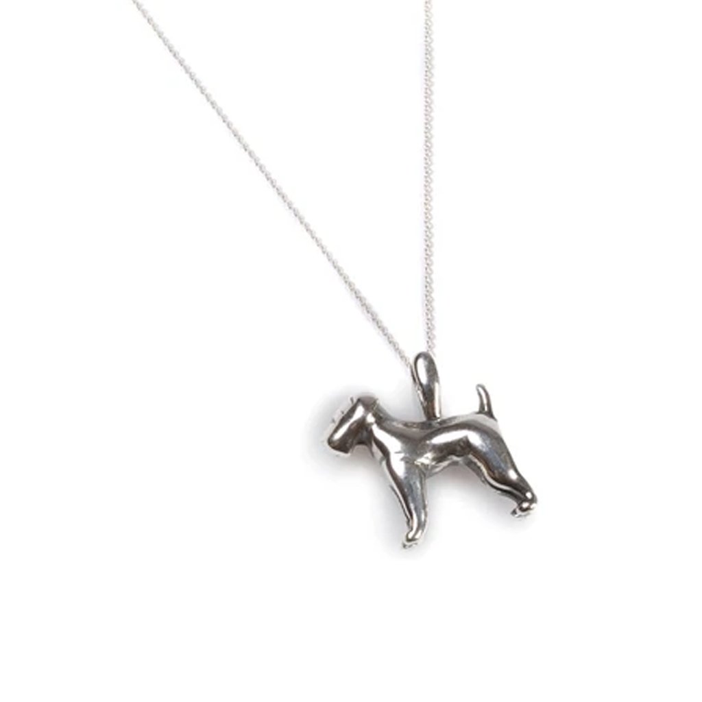 Miniature Airedale Dog Pendant - Cotswold Jewellery