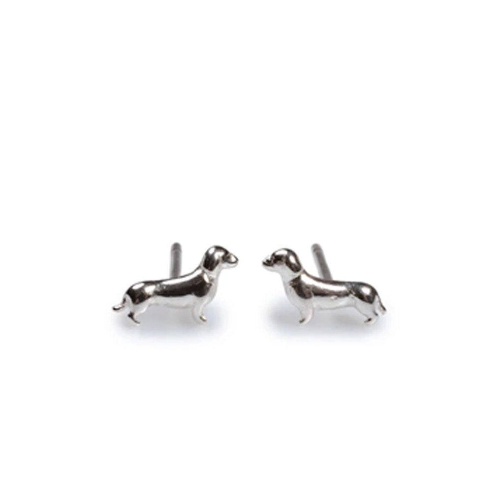 Miniature Dachshund Dog Earrings - Cotswold Jewellery