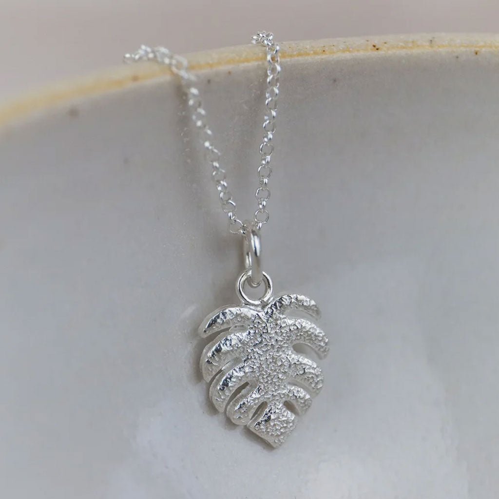Monstera Leaf Necklace - Cotswold Jewellery
