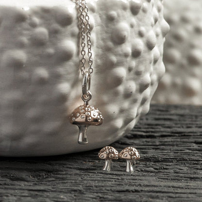 Mushroom Earrings - Cotswold Jewellery