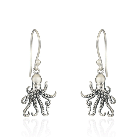 octopus-sterling-Silver-Earrings-on-white-background