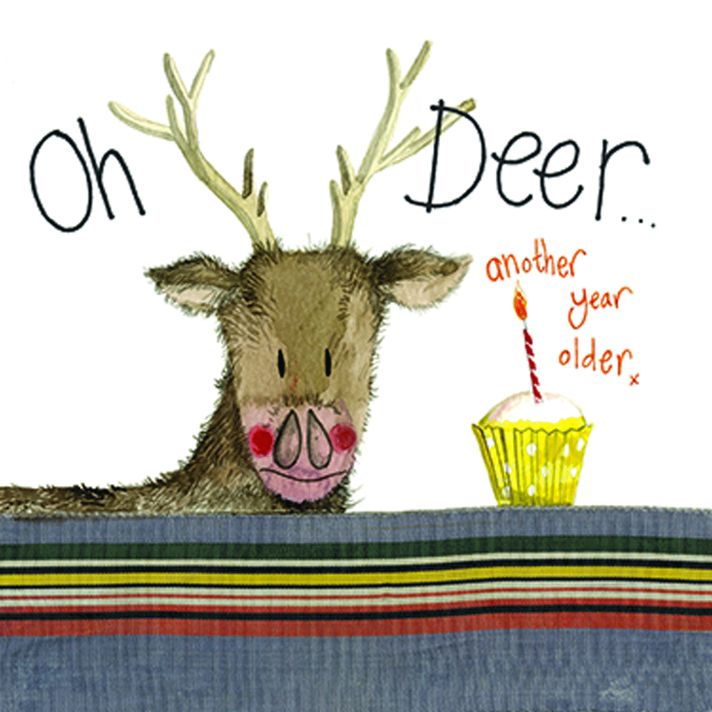 Oh Deer Birthday Card - Cotswold Jewellery