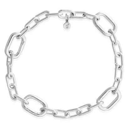 Opening Link Charm Recycled Sterling Silver Bracelet - Cotswold Jewellery