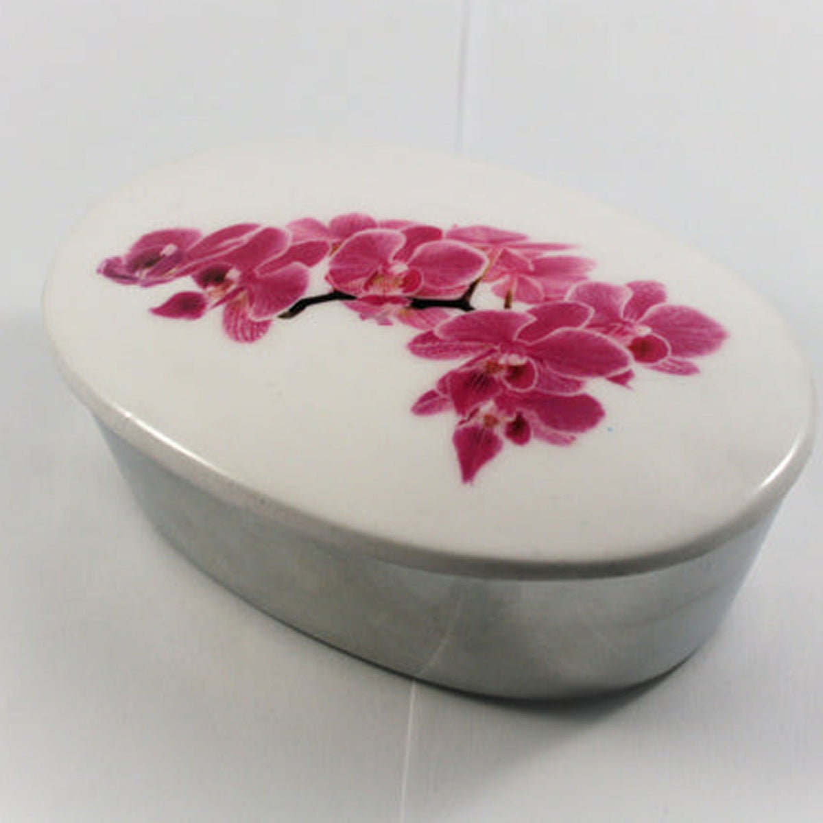 orchid trinket box n white background