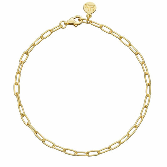 Oval Link Gold Plated Charm Bracelet - Cotswold Jewellery