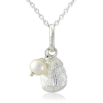Oyster Shell Recycled Sterling Silver Necklace - Cotswold Jewellery