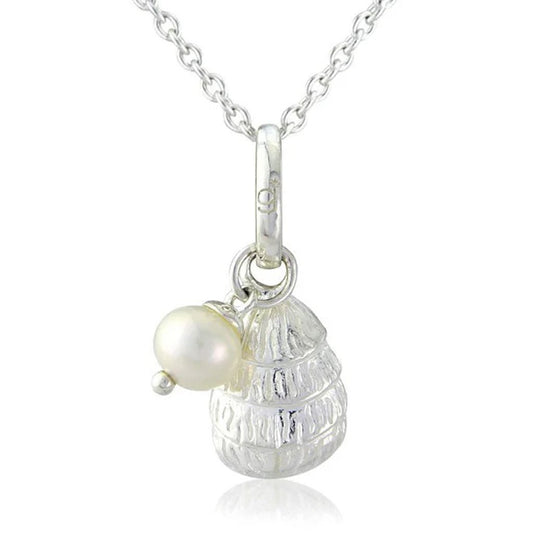 Oyster Shell Recycled Sterling Silver Necklace - Cotswold Jewellery