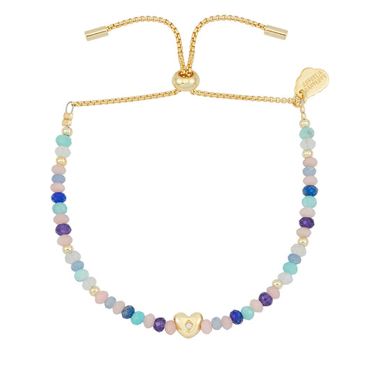 Pastel Gemstone Love Bracelet - Cotswold Jewellery