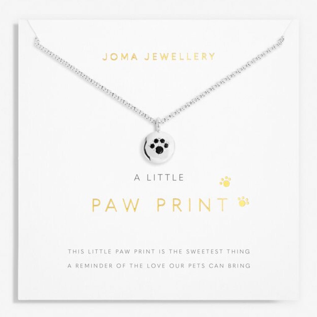 Paw Print Charm Necklace - Cotswold Jewellery
