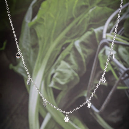 Gemma J Paws & Heart Silver Necklace