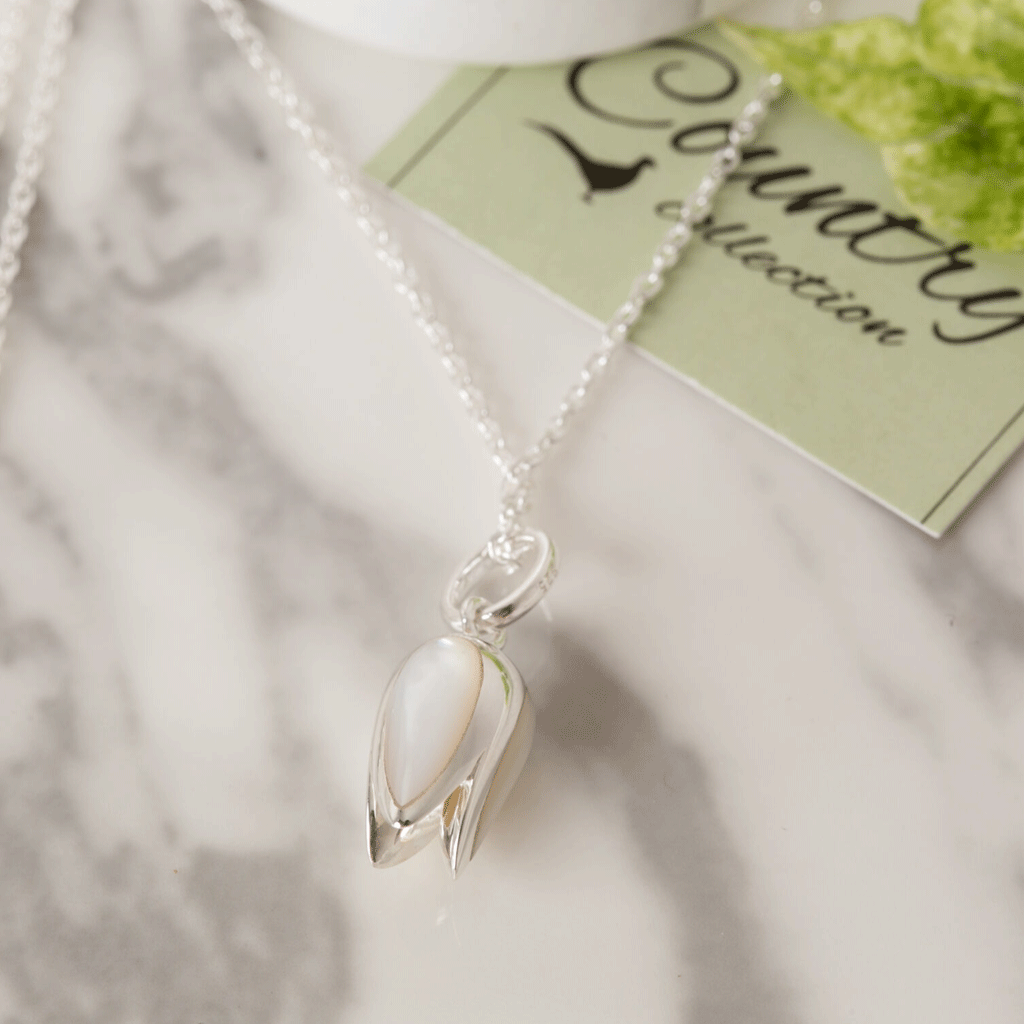 Pearled Tulip Necklace - Cotswold Jewellery