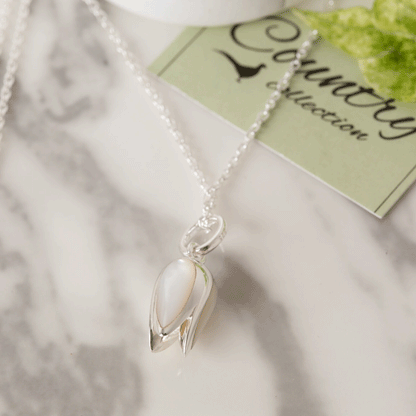 Pearled Tulip Necklace - Cotswold Jewellery