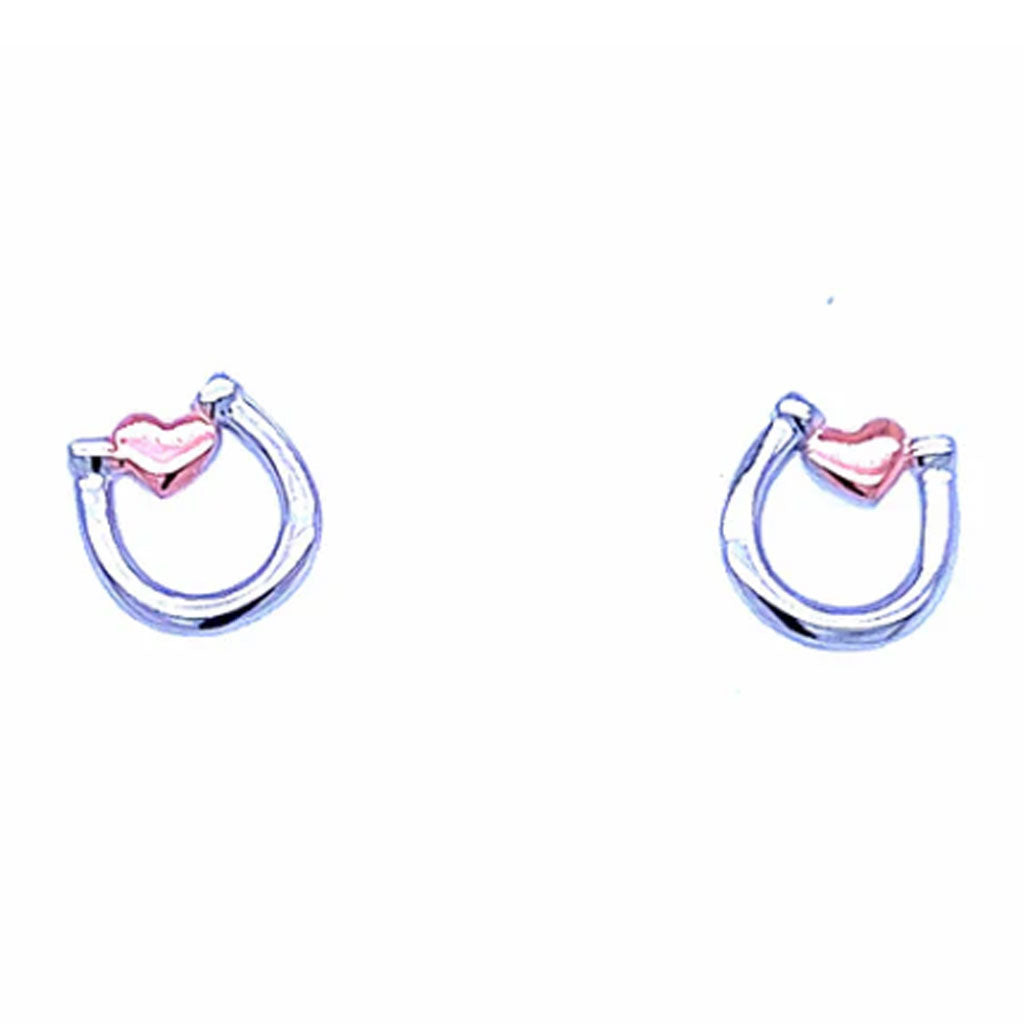 Pegasus Horseshoe Heart Earrings