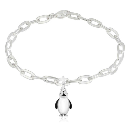Penguin Recycled Sterling Silver Bracelet - Cotswold Jewellery