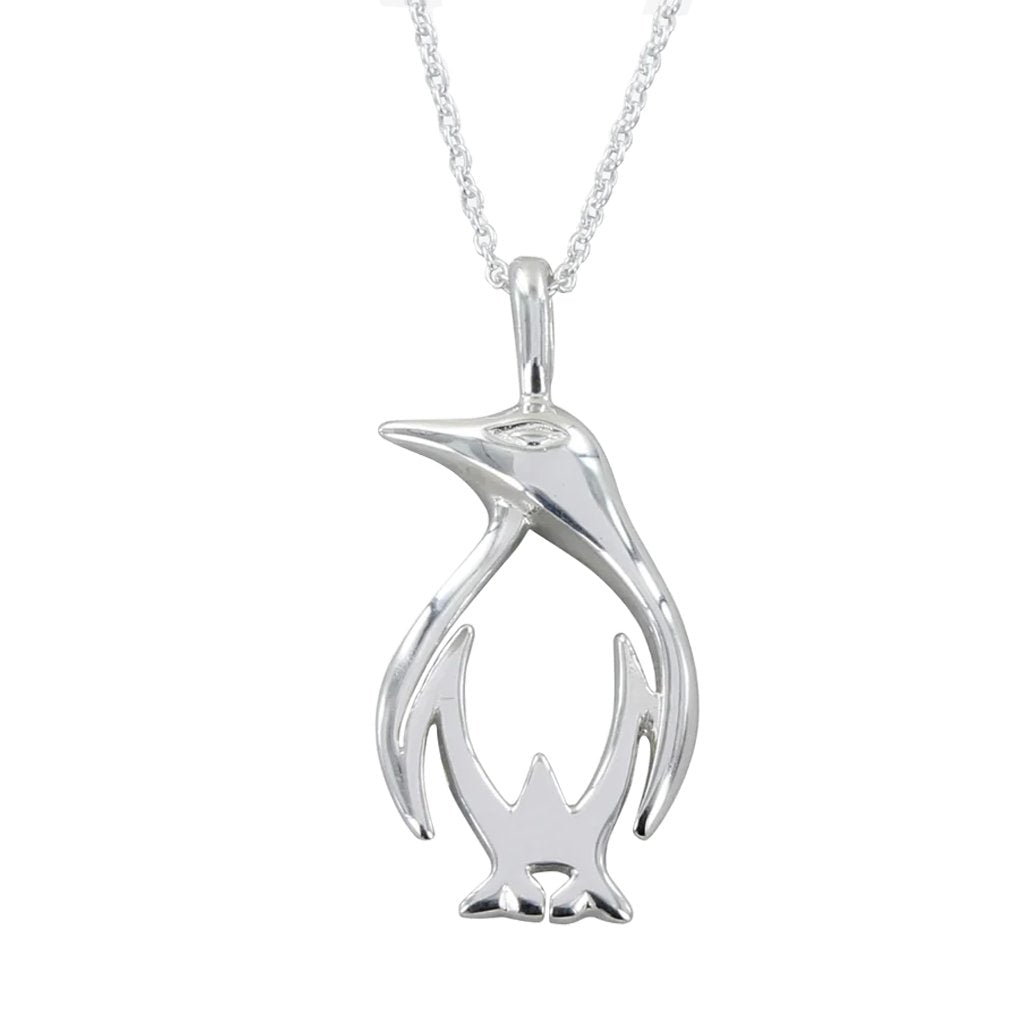 Penguin Sterling Silver Necklace - Cotswold Jewellery