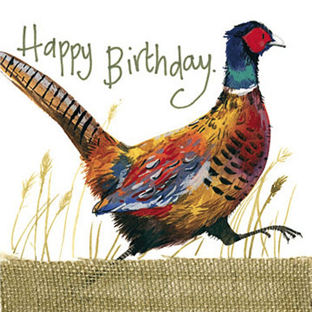 Pheasant Birthday Card - Cotswold Jewellery
