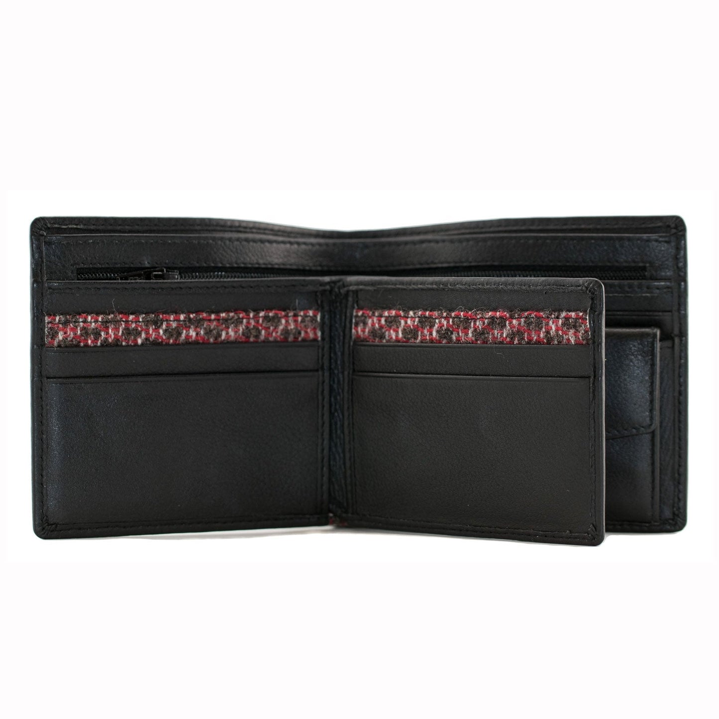 Pheasant Black Leather Wallet with Coin Pocket - Cotswold Jewellery